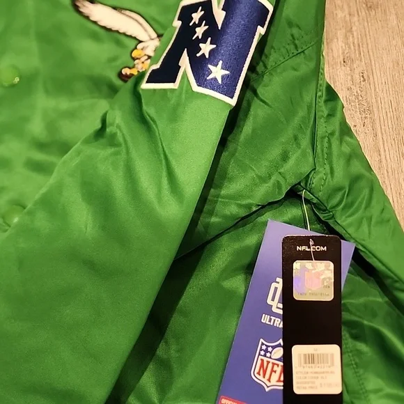 NFL Philadelphia Eagles Kelly Green Bomber Jacket - Picture 5 of 6